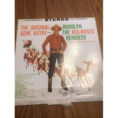 Gene Autry Sings Rudolph The Red Nosed Reindeer 33 Rpm Lp Record Christmas Songs Rare Ship24hr