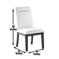 thumbnail image 2 of White dining set with gold-colored server hardware / adds a touch of luxury, 2 of 2