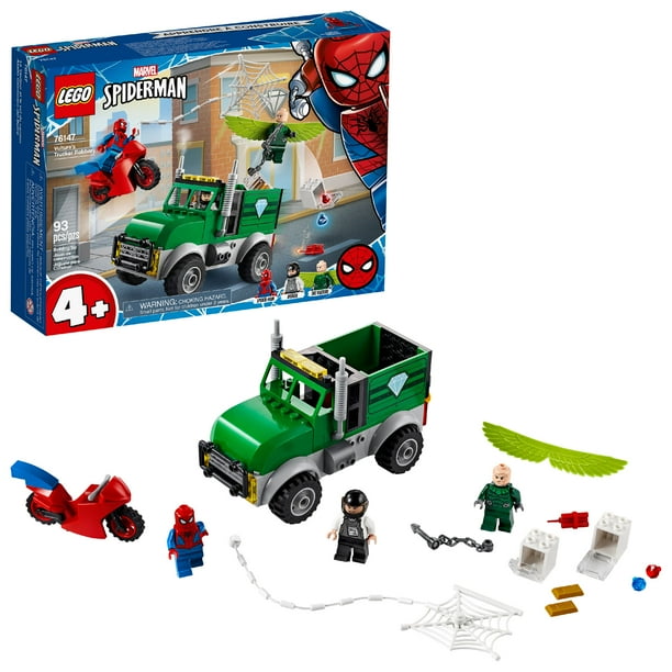 lego spiderman vultures truck robbery