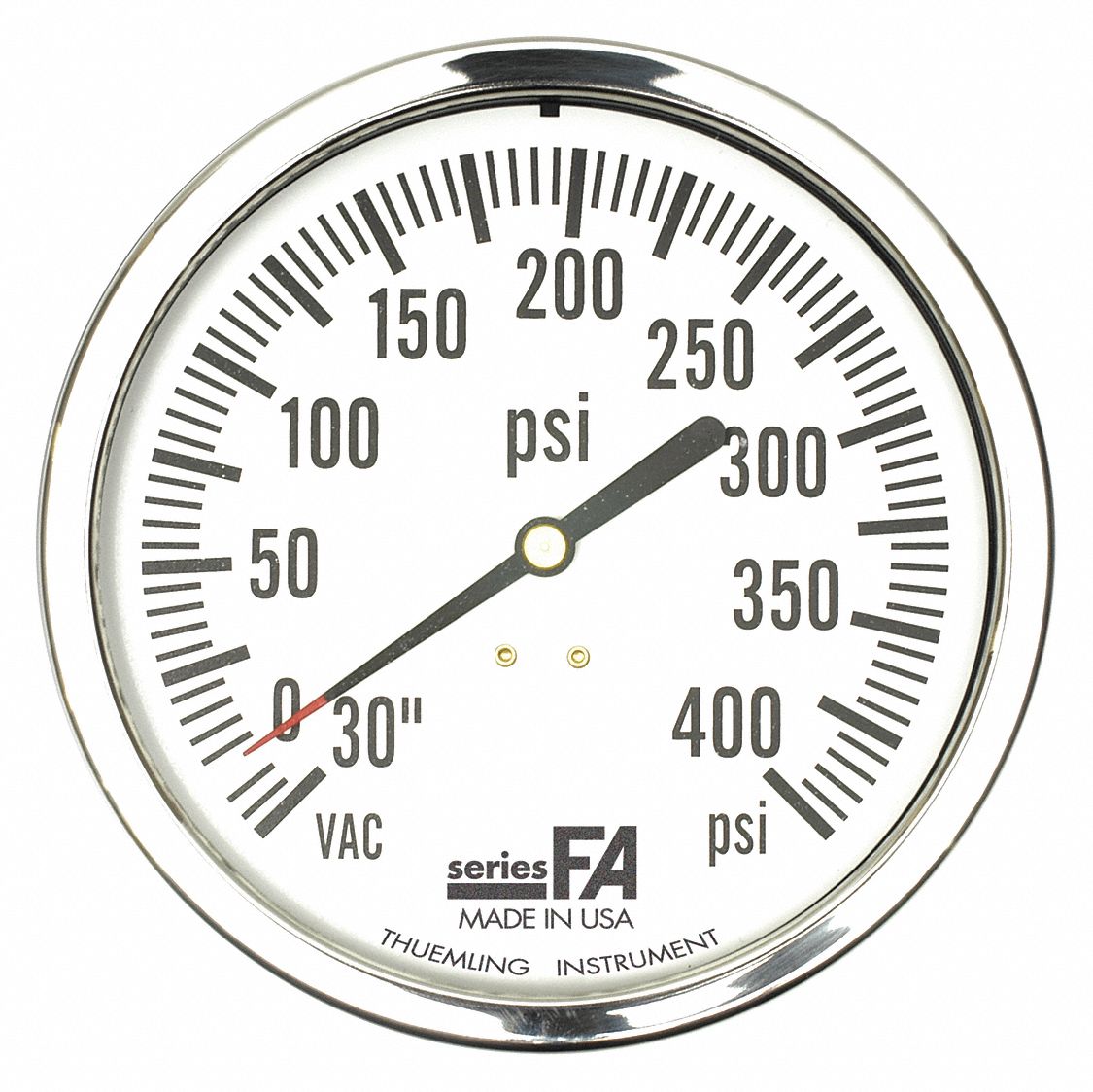 Thuemling Pressure Gauge,0 to 600 psi,41/2" Dial FALFP410CG