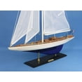 thumbnail image 2 of Handcrafted Model Ships ENT-R-35 Wooden Enterprise Model Sailboat Decoration - 35 in., 2 of 2