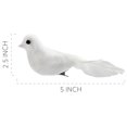 thumbnail image 5 of Cornucopia Brands Artificial White Doves (6-Pack); White Feathered Mini Birds for Weddings, Christmas Ornaments, Wreaths & Decorative Arts and Crafts, 5 of 7