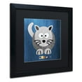 thumbnail image 4 of Trademark Fine Art 'Meow The Cat' Canvas Art by Design Turnpike, Black Matte, Black Frame, 4 of 8