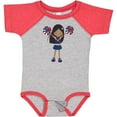 thumbnail image 3 of Inktastic African American Girl, Cheerleaders, Cheerleading Girls Baby Bodysuit, 3 of 5