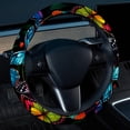 thumbnail image 2 of Butterfly 14.5 Inch Printing PVC Leather Car Wheel Cover Auto Accessories Steering Wheel Covers, 2 of 6