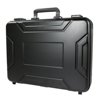 Lawson Brown Leather Attache Case, Slim Design Briefcase with
