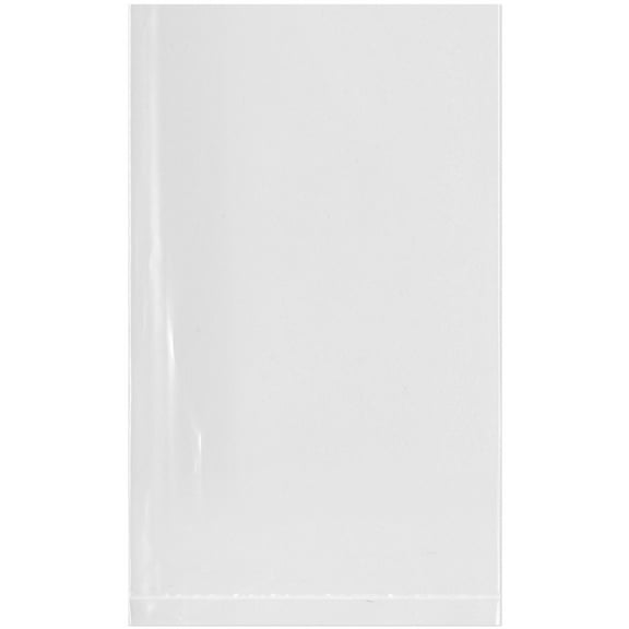 Plymor 3" x 5" (Case of 1,000), 2 Mil Flat Open Clear Plastic Poly Bags