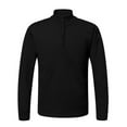 thumbnail image 2 of Mens Sweatshirt Under $10 Men's Dry-Fit Active Quarter Zip Long Sleeve Athletic Performance Pullover Fashion Stand Collar Elasticity Base Layer, 2 of 8