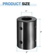 thumbnail image 2 of Shaft Coupling, 1" Bore 2" OD 3" Length Black Oxide Plated with Hex Wrench(4 Screws Each Coupling), 2 of 6