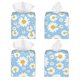 thumbnail image 2 of Balery Daisies Flowers Porta Pañuelos de Cuero con Estampado – Funda Moderna Cuadrada para Caja de Pañuelos, Dispensador 5x5x5'', 2 of 7