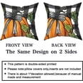 thumbnail image 4 of Fall Pillow Covers 16×16 Inch Set of 2 Black White Buffalo Check Pumpkin Decorative Throw Pillow Covers Autumn Harvest Thanksgiving Pillowcase for Couch Cushion Sofa Bed Patio Courtyard Home Decor, 4 of 5