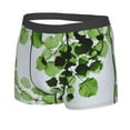 thumbnail image 2 of Disketp Watercolor Green Leaves Men'S Boxer Briefs,Soft And Breathable Cotton Underwear With Comfortflex Waistband, 2 of 9