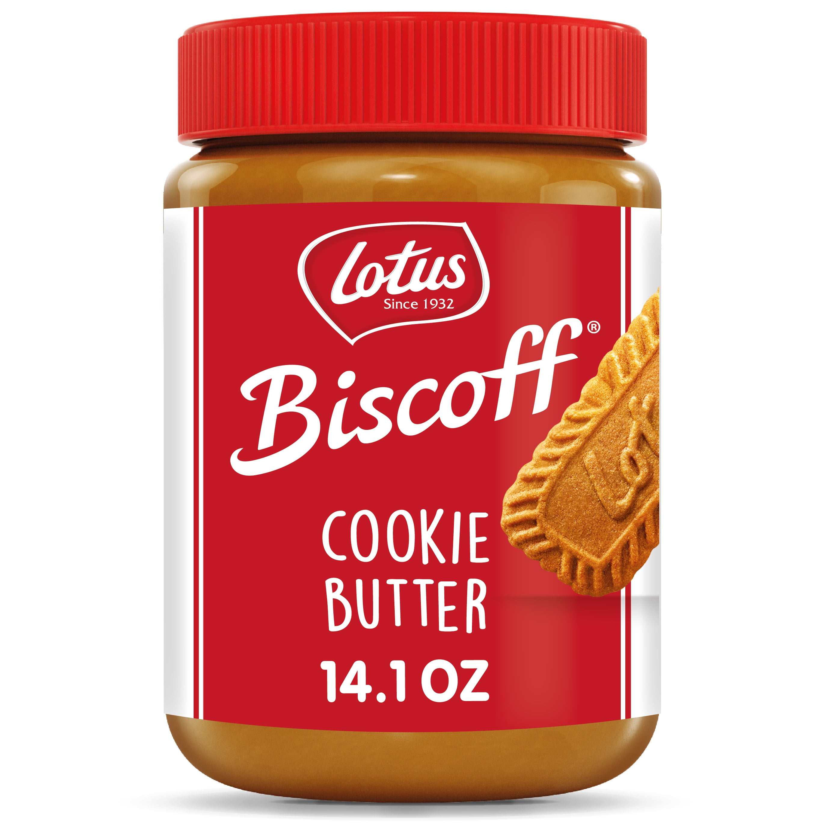 Biscoff Cookie Butter, Lotus Creamy Nut-Free Spread, 14.1 oz Jar
