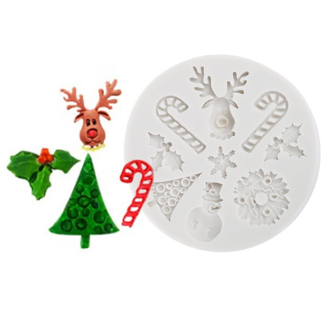 Christmas Cake Mold Silicone Multi-use Fondant Mold Baking Mold Chocolate Mold