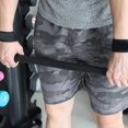 thumbnail image 3 of Soporte mejorado para levantamiento de pesas, conjunto de muñequeras y correas de levantamiento de pesas negras para gimnasio, 3 of 8