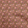 thumbnail image 1 of oneOone Georgette Viscose Orange Fabric Floral Sewing Material Print Fabric By The Yard 42 Inch Wide, 1 of 4