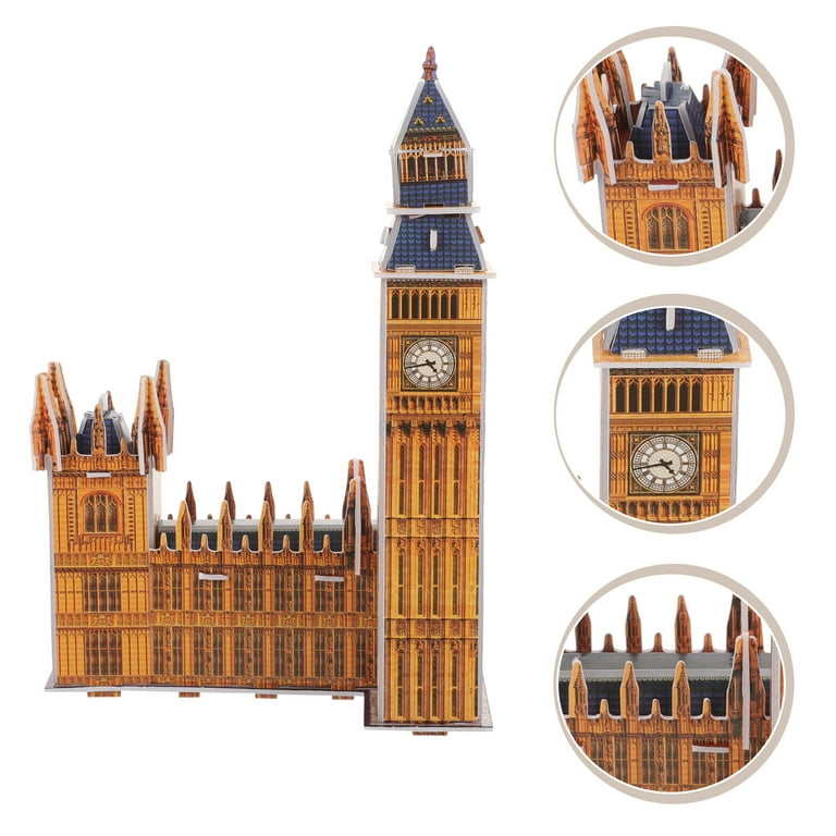 1 Set of Big Ben 3D Puzzle Interesting DIY 3D Puzzle