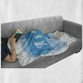 thumbnail image 6 of Gender Reveal Soft Flannel Fleece Throw Blanket, It's a Boy Happy Message Abstract Announcement Illustration Print, Cozy Plush for Indoor and Outdoor Use, 60" x 80", Violet Blue White, by Ambesonne, 6 of 6