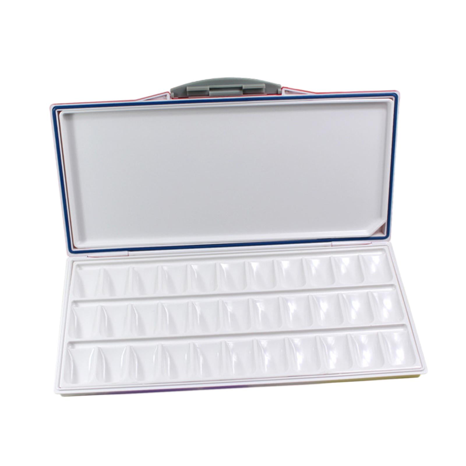 Milageto Airtight Watercolor Palette, with Mixing Areas, Palette with Lid, Empty Tray for 33 Wells