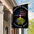 thumbnail image 3 of American Grown Vincentians Roots Saint Vincent and the Grenadines Flag Souvenir friendship Proud Garden Flag, Double-Sided Decorative Outdoor Flag, Polyester Yard Flag 12 x 18 in, 3 of 5