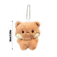 thumbnail image 3 of Stuffed Animal Keychain,Bubu and Dudu Bears Stuffed Animals with Chains Decorations, Cute Cartoon Figurine Keychain Decor for Backpacks, Desks, Home,Birthday Day Gifts(A), 3 of 5