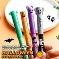thumbnail image 5 of Novelty Pens, Halloween Pens, Erasable Gel Pens, Pack of Pens for Student, 4 Piece Halloween Themed Friction Erasable Gel Pen Set, Cute Halloween Decor Design Black Gel Pens, 3Ml, 5 of 5