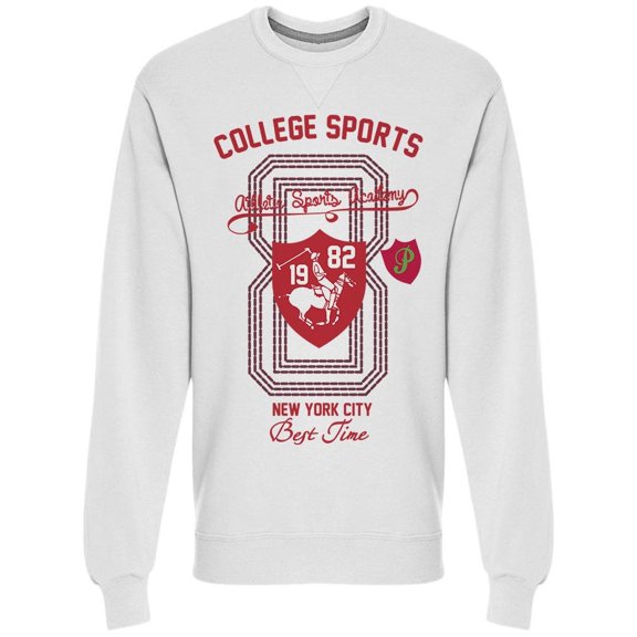 College Sports 1982 Graphic Sweatshirt Men -Image by Shutterstock, Male Small