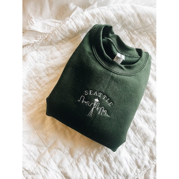 Seattle Embroidered Crewneck