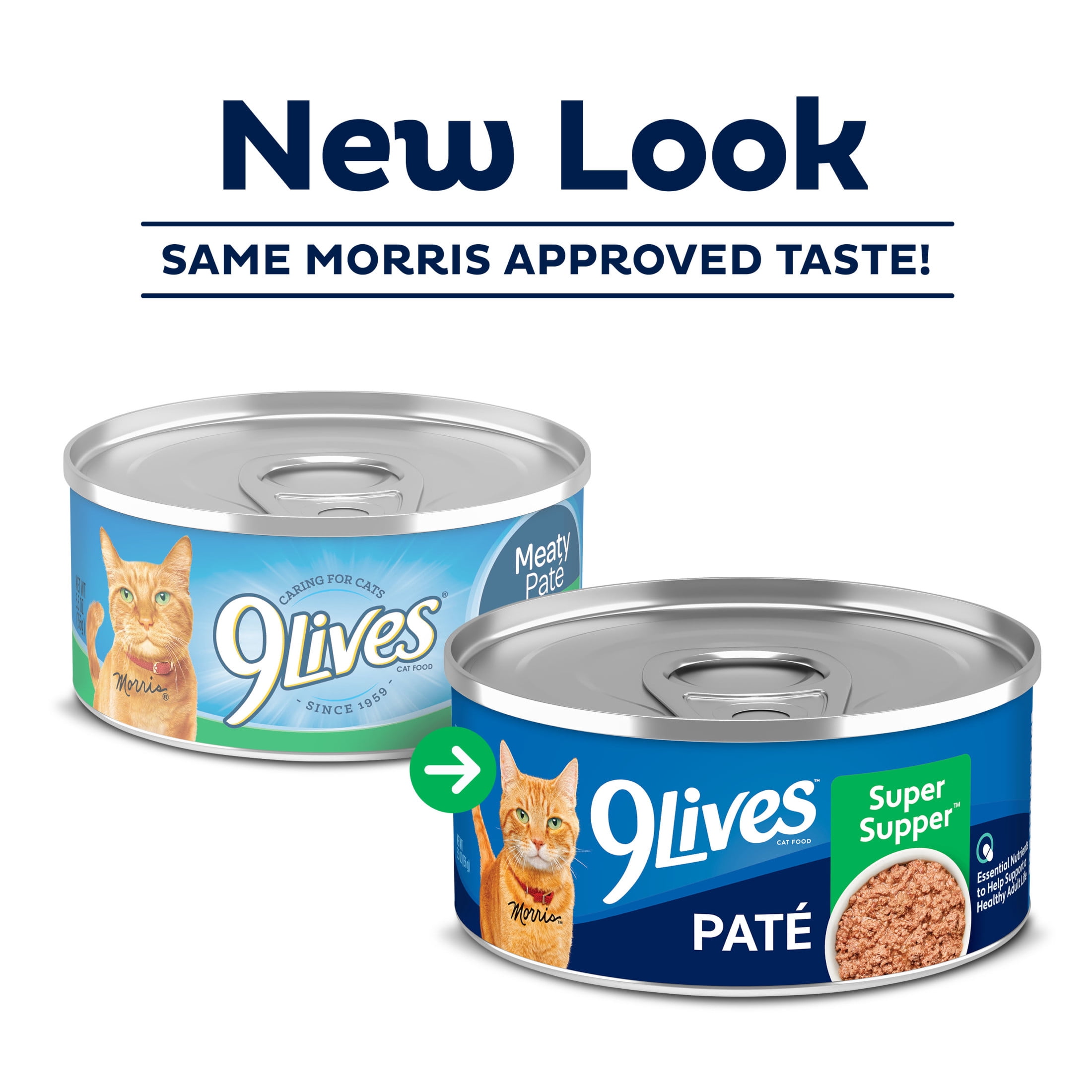 (12 pack) 9Lives Super Supper Paté Wet Cat Food with Real Fish and Chicken, 5.5 oz Can