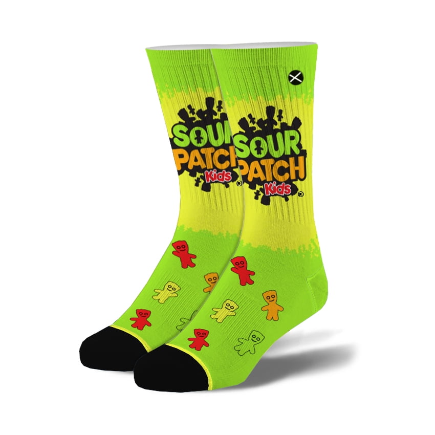Odd Sox Odd Sox, Unisex, Food, Candy Sour Patch Kids, Crew Socks, Novelty Funny Silly