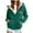 Green, variant on Lovzfmll Women's Christmas Hoodie, Fashionable Merry Printed Fleece Sweatshirt Jacket Wine, 2XL