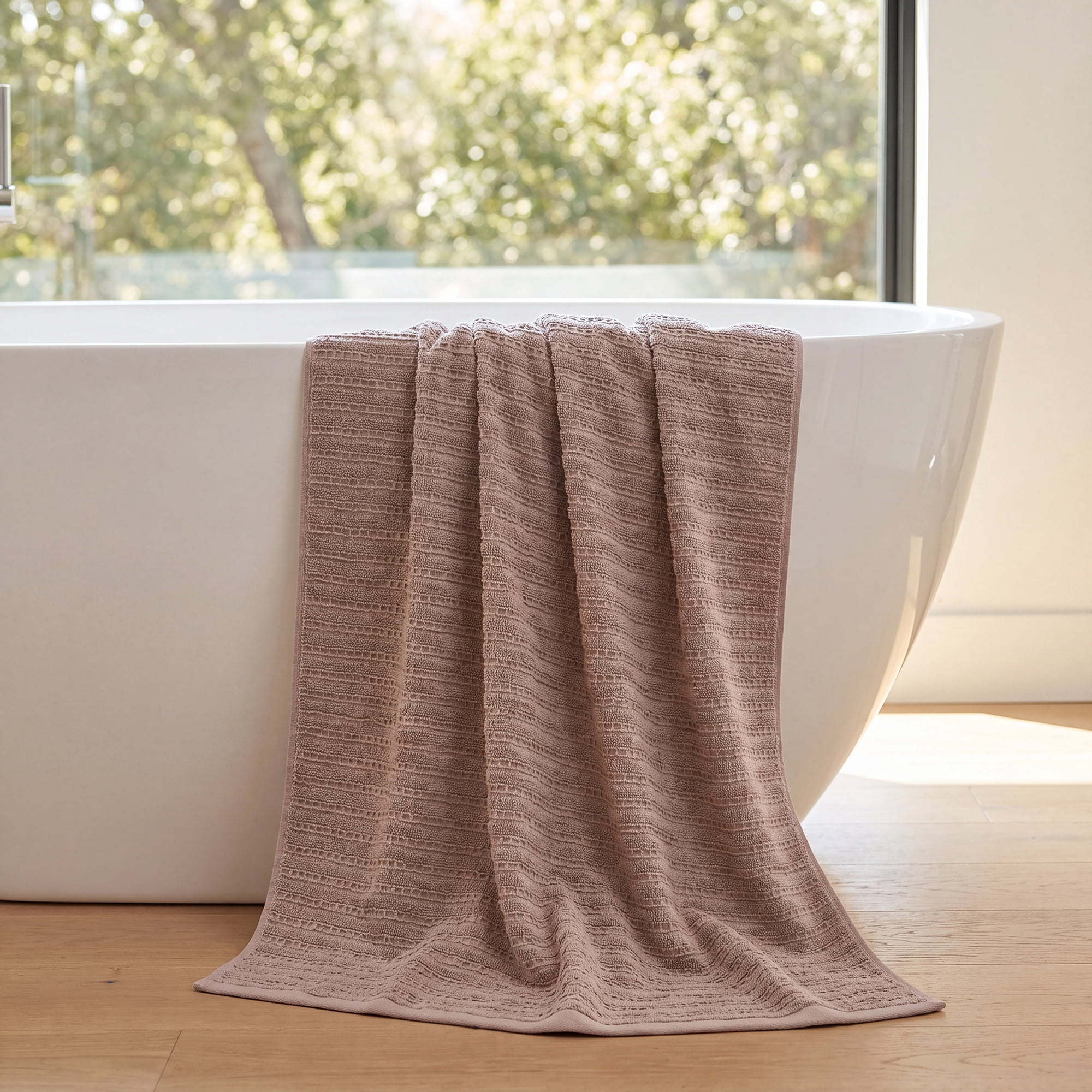 Unique Bargains Fast Drying Bath Towel 2 Pack Grey/Light Grey 55" x 28"