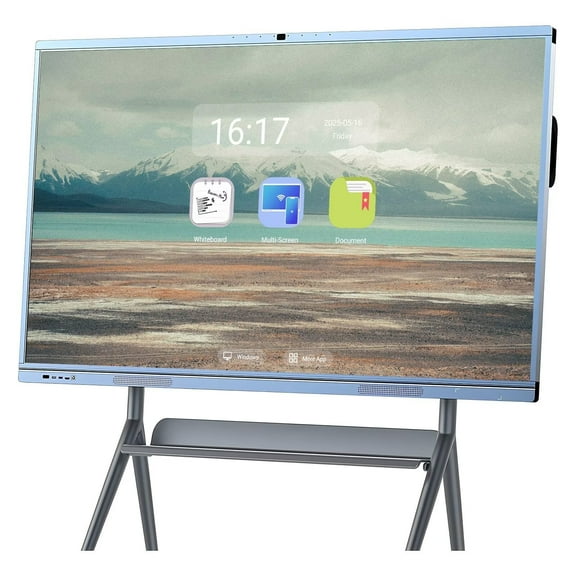 BELNET Smart TVs, 65 Inch Touch Screen All-In-One Computer Digital Electronic Smart Whiteboard, Electronic Calendar Touchscreen Monitor Player for Advertisin