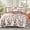 Orange, variant on Exclusivo Mezcla Floral Quilt King Size, King Size Quilt Bedding Set with Orange Cottagecore Garden Pattern, Reversible Lightweight Bedspreads Coverlets (104"x96")