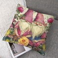 thumbnail image 7 of nygtbtfer Hello Spring Rose Flower Decorative Throw Pillow Covers  Set of 2, Bloom Floral Gnome Bike Mason Jar Porch Outdoor Home Decor, Pink Stripes Plaid Check Farmhouse Couch Cushion Case White, 7 of 7