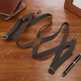 thumbnail image 5 of Buyless Fashion Trucker 2 Pack Suspenders for Men - 48" Elastic Adjustable Straps 1" - X Back Utility Braces - 5149-2-Brown, 5 of 7