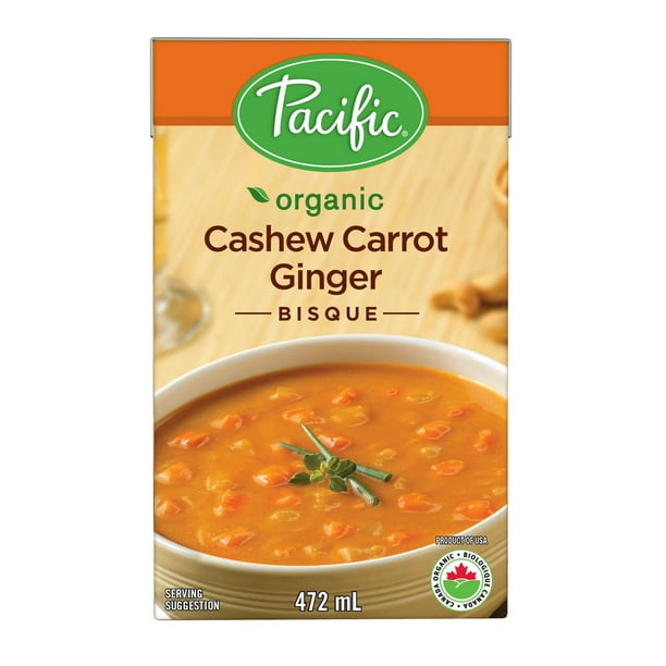 Soupe aux noix d'acajou, carottes et gingembre de Pacific Foods