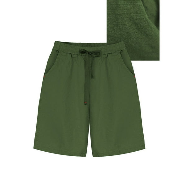 Plus Size Shorts Sevevn Ladies Fashion Summer Solid Color High Waist Loose Casual Wide Leg Shorts Pants