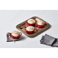 thumbnail image 4 of Le Creuset - Cocotte redondo de gres pequeño, 8 onzas, cereza, 4 of 9