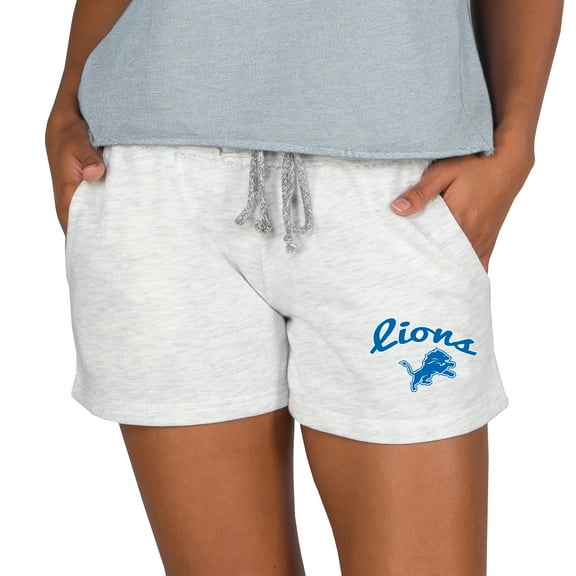 Women's Concepts Sport Oatmeal Detroit Lions Mainstream Terry Lounge Shorts