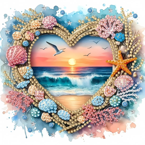 Nuevo set de pintura con diamantes 5D irregulares, set de pintura con diamantes para adultos, set de pintura con diamantes de cristal sin marco de 15×20 pulgadas (40×50 cm).,2-Multicolor
