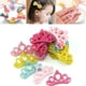 thumbnail image 3 of 30 piezas de telas no tejidas en forma de corona con purpurina para envolver regalos, zapatos y sombreros, decoración de accesorios para el cabello Macarena Niños niños clips de pelo, 3 of 8