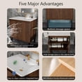 thumbnail image 5 of Demi Bonn 30 Inch Bathroom Vanity with Sink - Floor - standing, soft - closing drawers, oak finish, ceramic sink, stable & spacious, white., 5 of 7