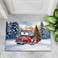 thumbnail image 4 of Santa is Coming Labrador Retriever Merry Christmas Xmas Noel Truck Tree Doormat Lab Dog Lover Gifts Indoor Outdoor Welcome Mat - 02023, 4 of 5