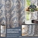 thumbnail image 3 of Cortinas Jinchan, oscurecedoras, 244 cm de largo, con diseño de damasco, 2 paneles, 3 of 9