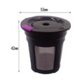 thumbnail image 2 of Chok Tasses K Réutilisables pour Filtres à Café Universels Rechargeables pour Cafetière à Portion Individuelle, Lot de 3 Dosettes Réutilisables, Noir, 2 of 5