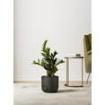 thumbnail image 6 of BEMAY Ceramic Plant Pots, Set of 3 Dark Olive Plant Pots for Indoor Plants with Drainage Hole, Plug and Mesh Pad Flower Pots, 6 of 7