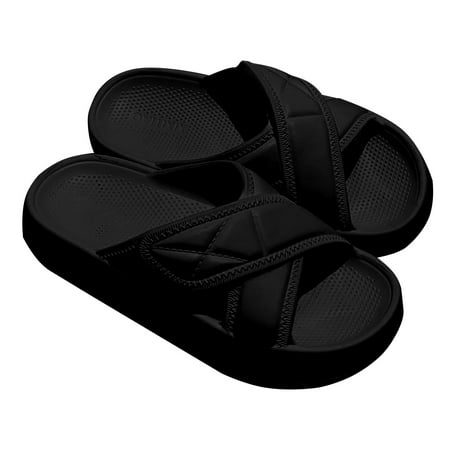 OJSFQUFP Sandals for Women Home Non Slip Thick Soled Slippers Women s Summer Fashion External Wear Slippers Soft Sole Outdoor Beach Shoes House Slippers Cute E