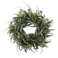 thumbnail image 1 of Nearly Natural 4272 24 in. Eucalyptus & Mixed Greens Artificial Wreath, 1 of 4