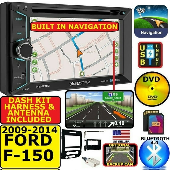 2009-14 F150  DVD GPS NAVIGATION SYSTEM BLUETOOTH CD USB  AUTO CAR STEREO RADIO